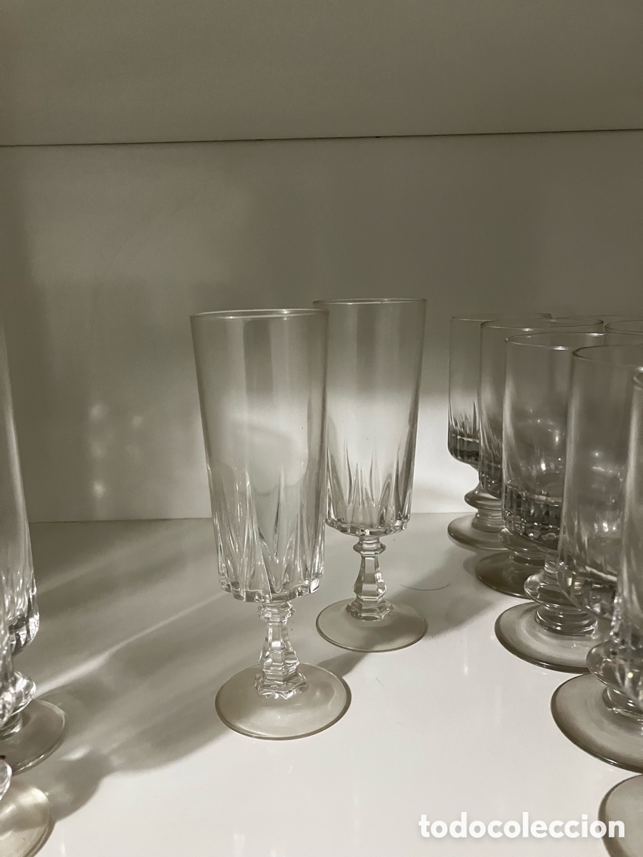 Vintage: Copas de cristal tallado - Foto 3