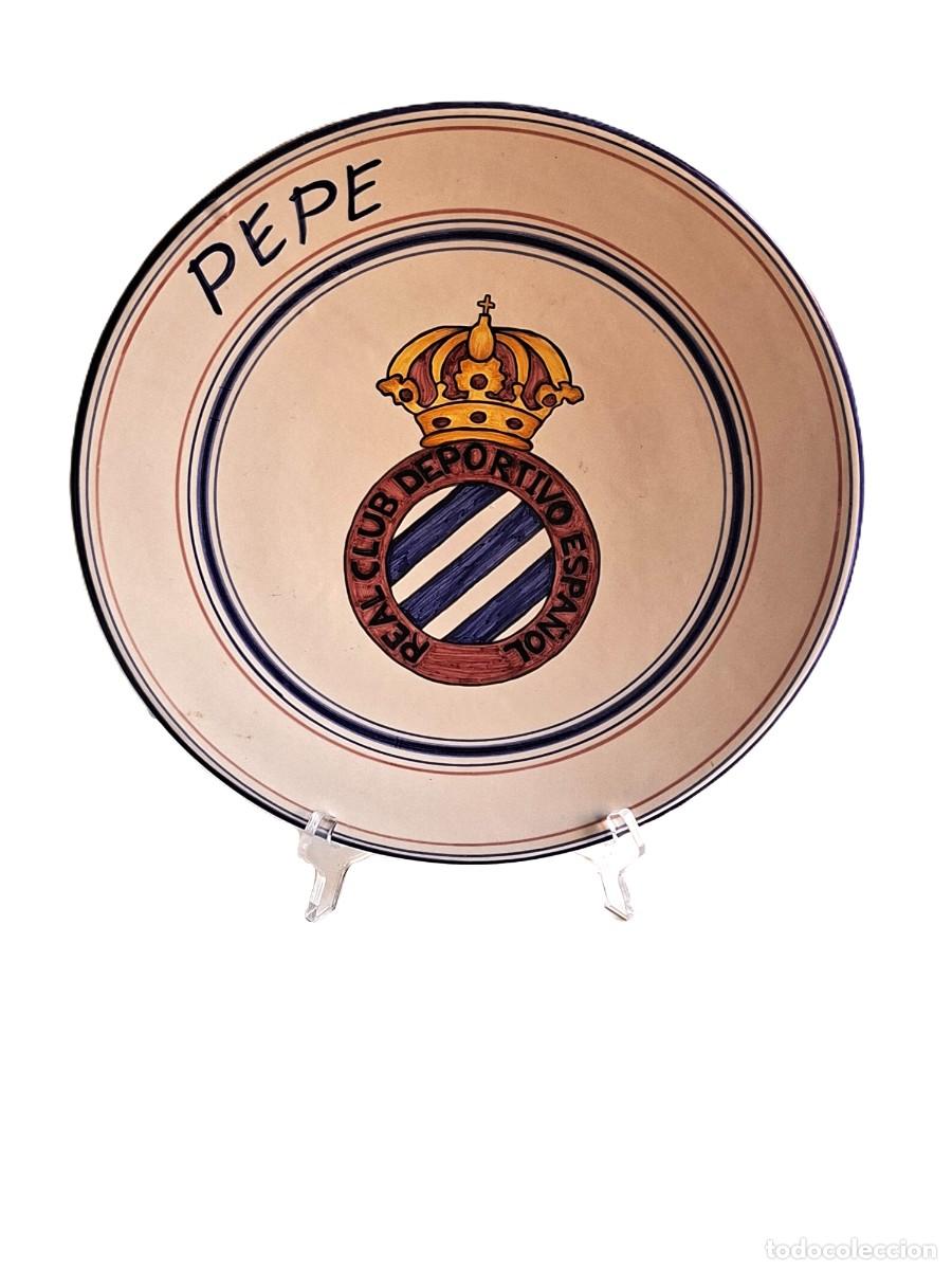 Vintage: PLATO DECORATIVO - REAL CLUB DEPORTIVO ESPA&Ntilde;OL 33.5 cm