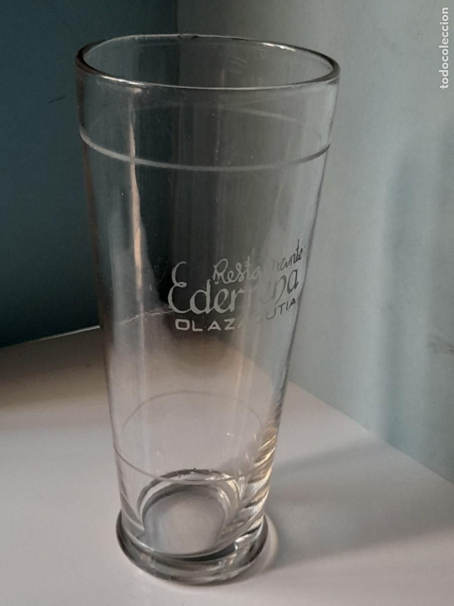 Vintage: Vaso Restaurante EDERRENA OLAZAGUTIA Navarra 15,5 cm alto