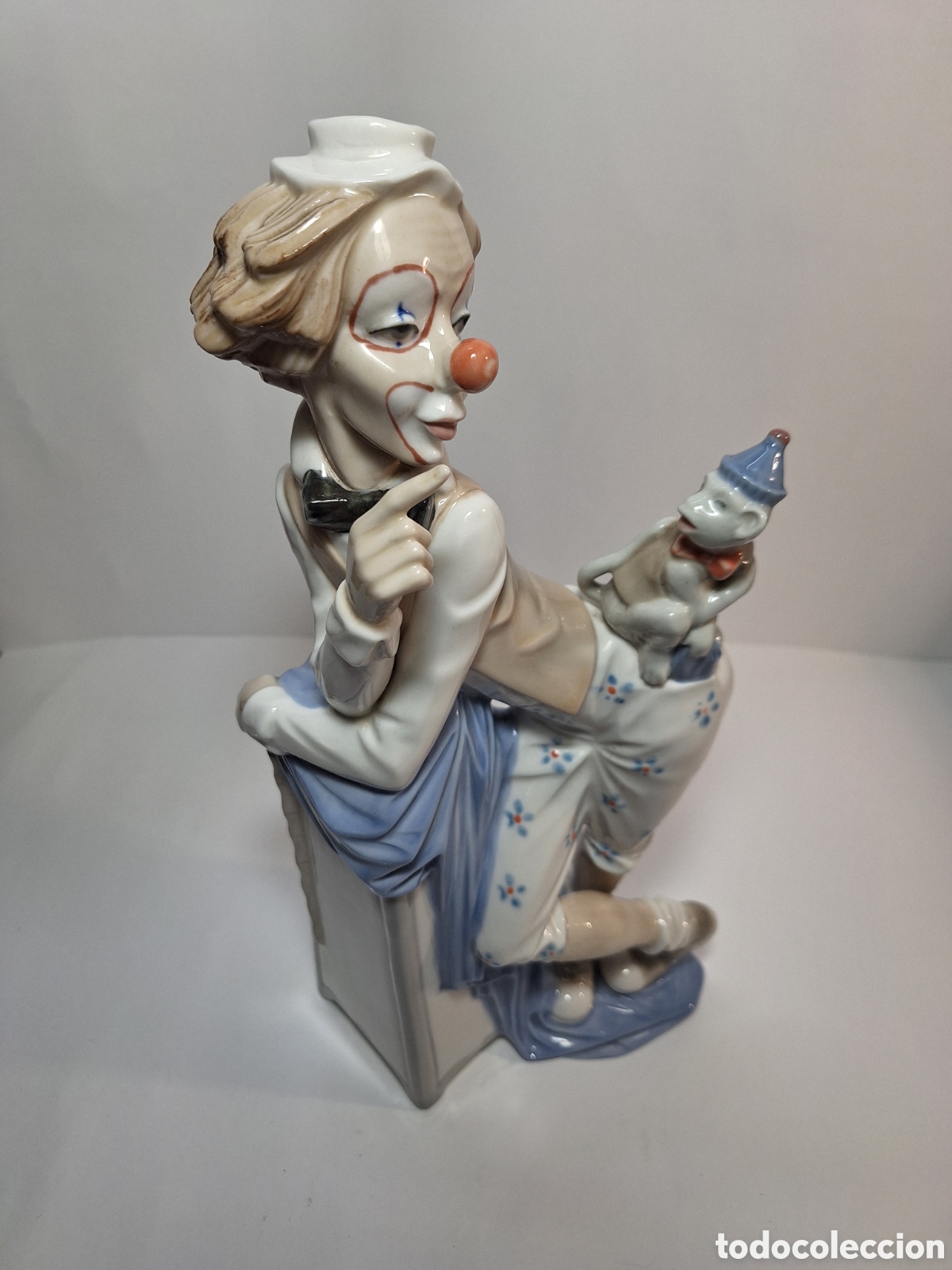 Vintage: Figura Payaso Tengra con Mono. Vintage.