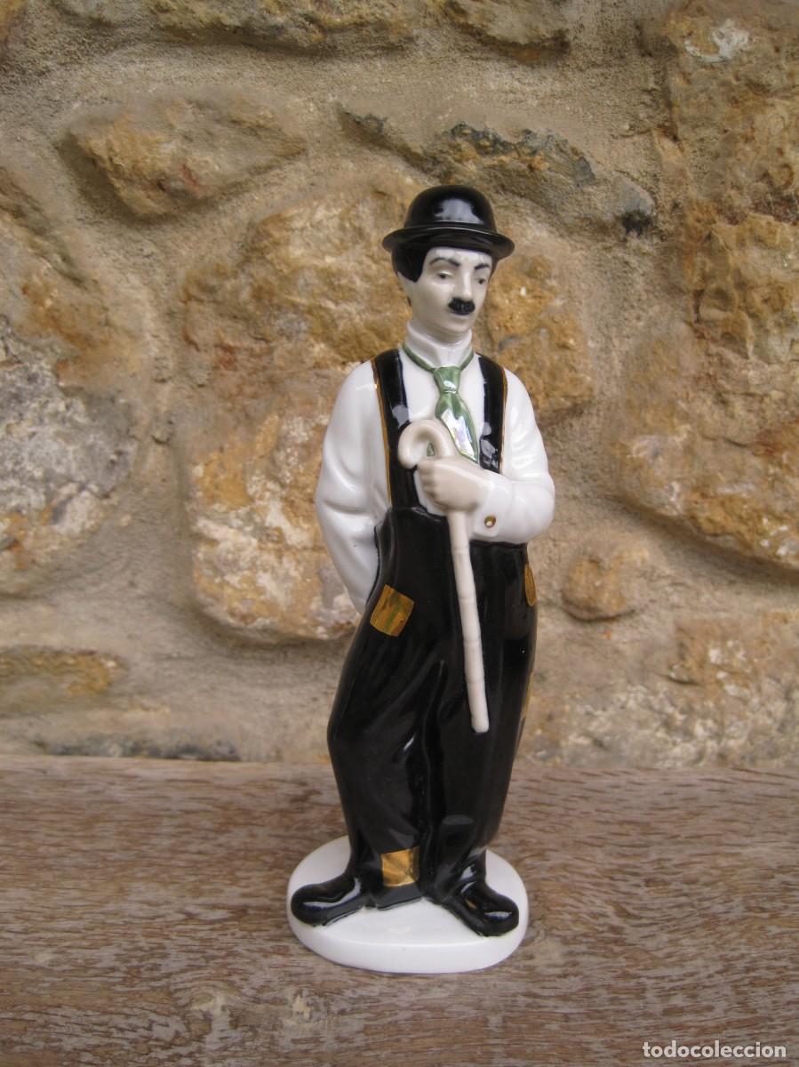 Vintage: FIGURA DE PORCELANA DE CHARLES CHAPLIN - CHARLOT - M. REQUENA