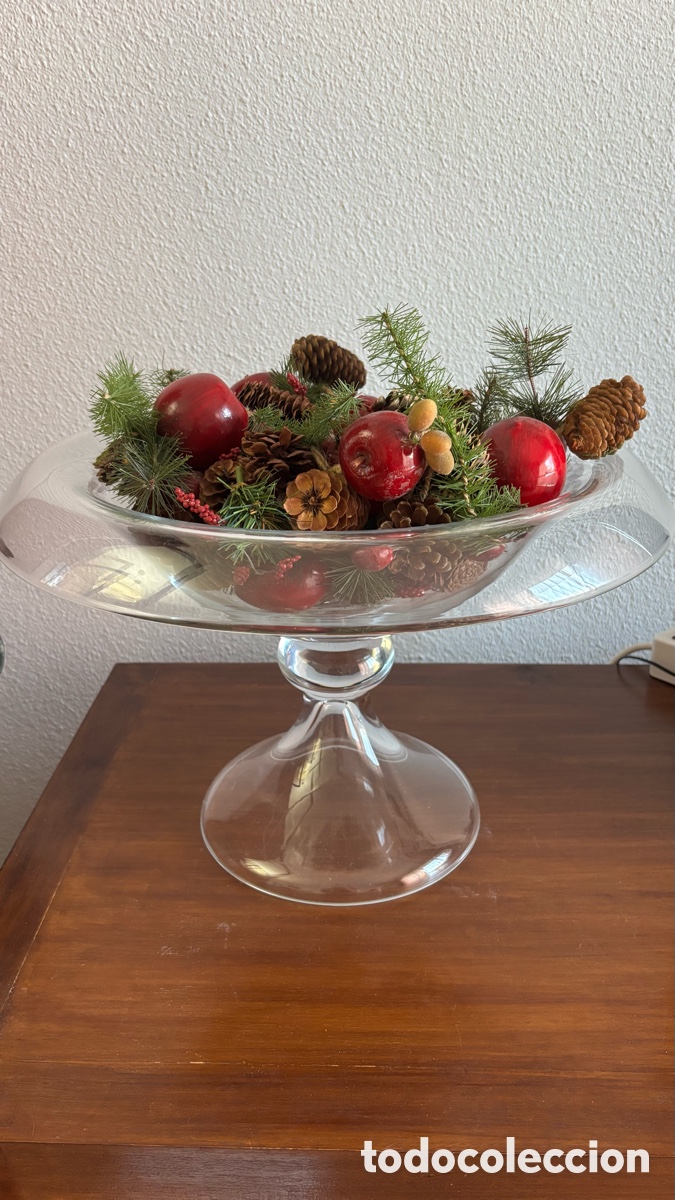 Vintage: Centro de mesa de cristal