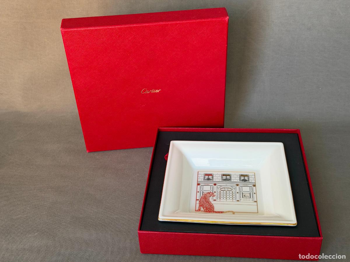 Vintage: Cenicero Cartier , edici&oacute;n limitada y rara para regalo , Qatar 2022, panthere , ashtray , R266