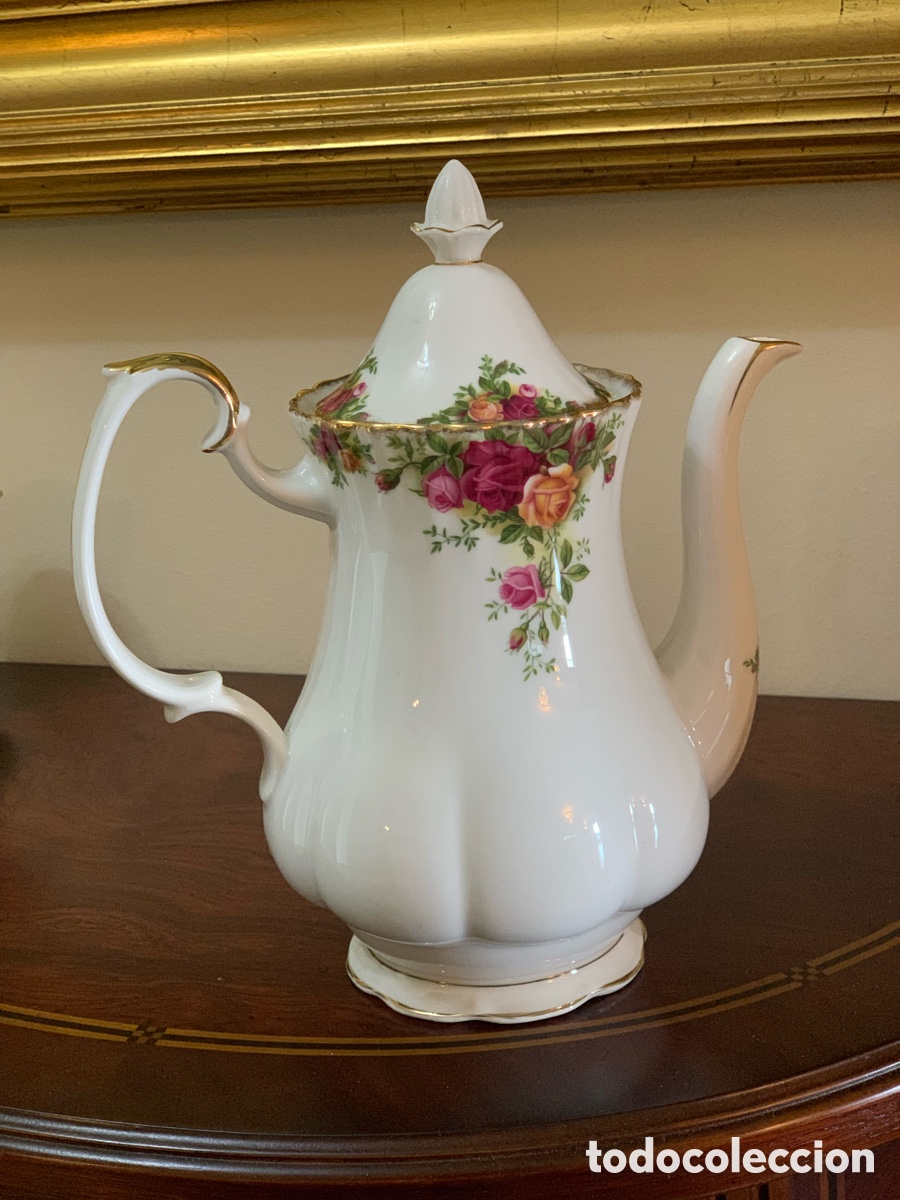 Vintage: cafetera de porcelana inglesa Royal Albert