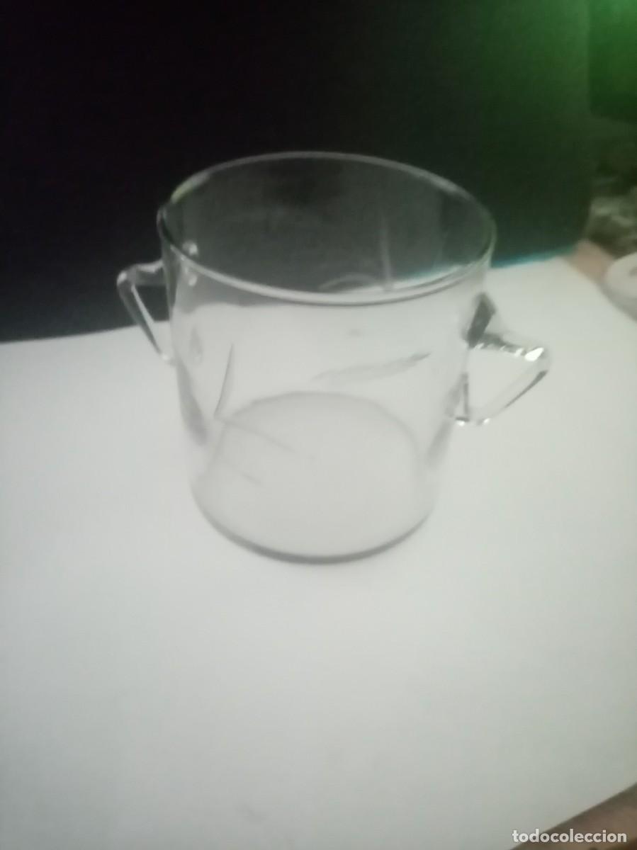 Vintage: CUBITERA DE CRISTAL Y ASAS DE CRISTAL