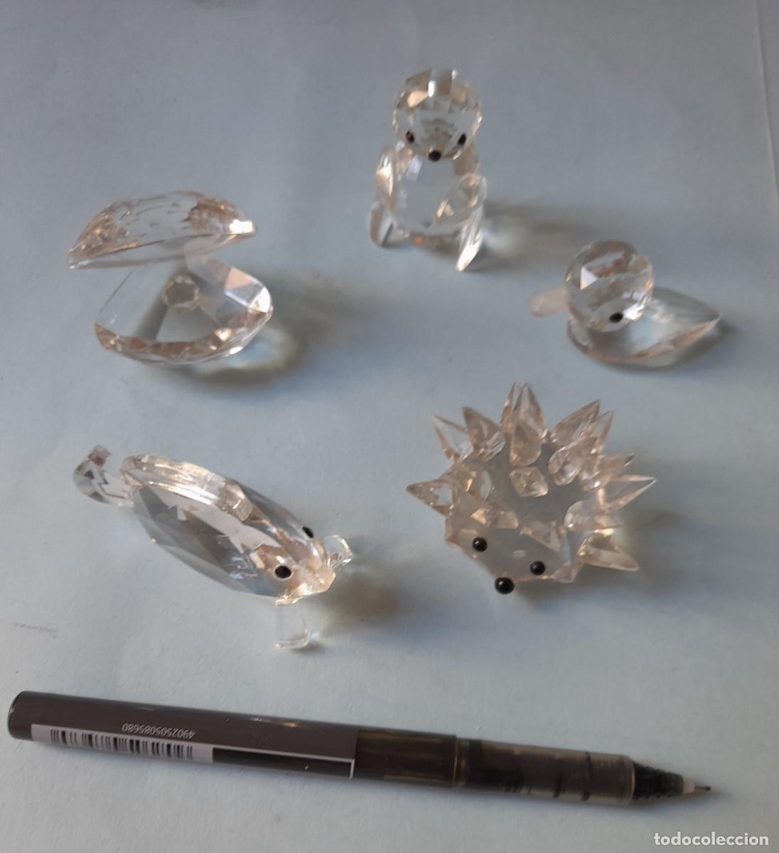 Vintage: Lote 5 Miniaturas animalitos cristal