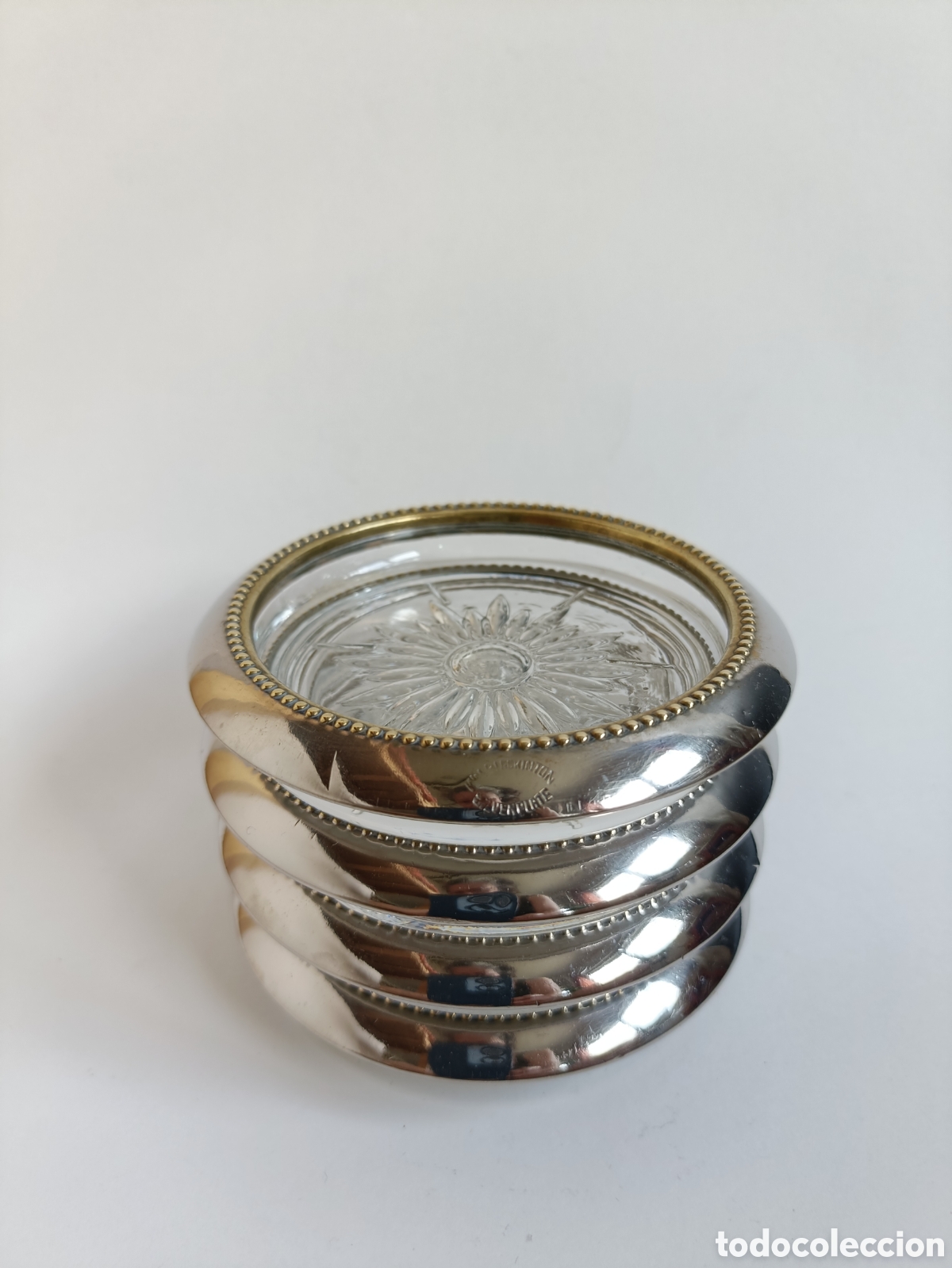 Vintage: Juego de 4 Posavasos Vintage W.&S. Blackinton (Silverplate)