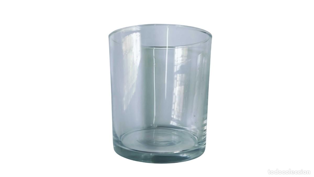Vintage: VASO DE VIDRIO VINTAGE - DISE&Ntilde;O LISO - MENAJE HOSTELER&Iacute;A RETRO