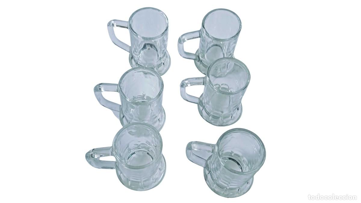 Vintage: lote 6 vasos chupito vintage festoladas - MENAJE HOSTELER&Iacute;A RETRO