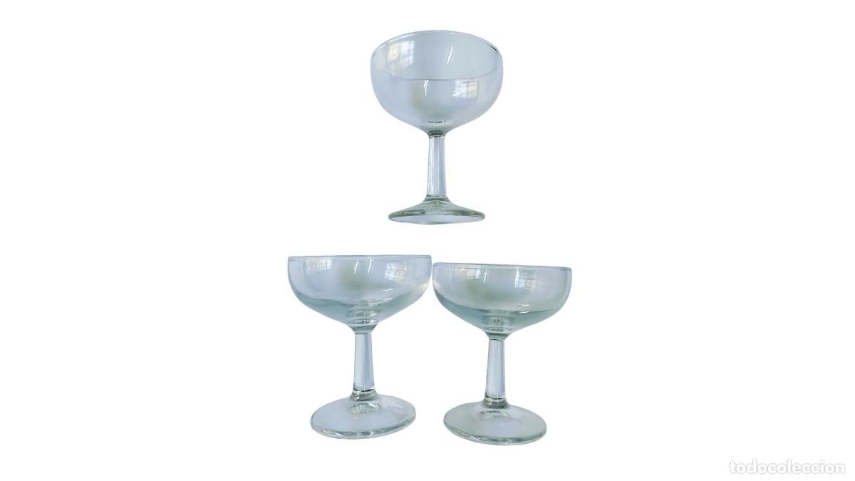 Vintage: lote 3 copas de vino, vintage - MENAJE HOSTELER&Iacute;A RETRO
