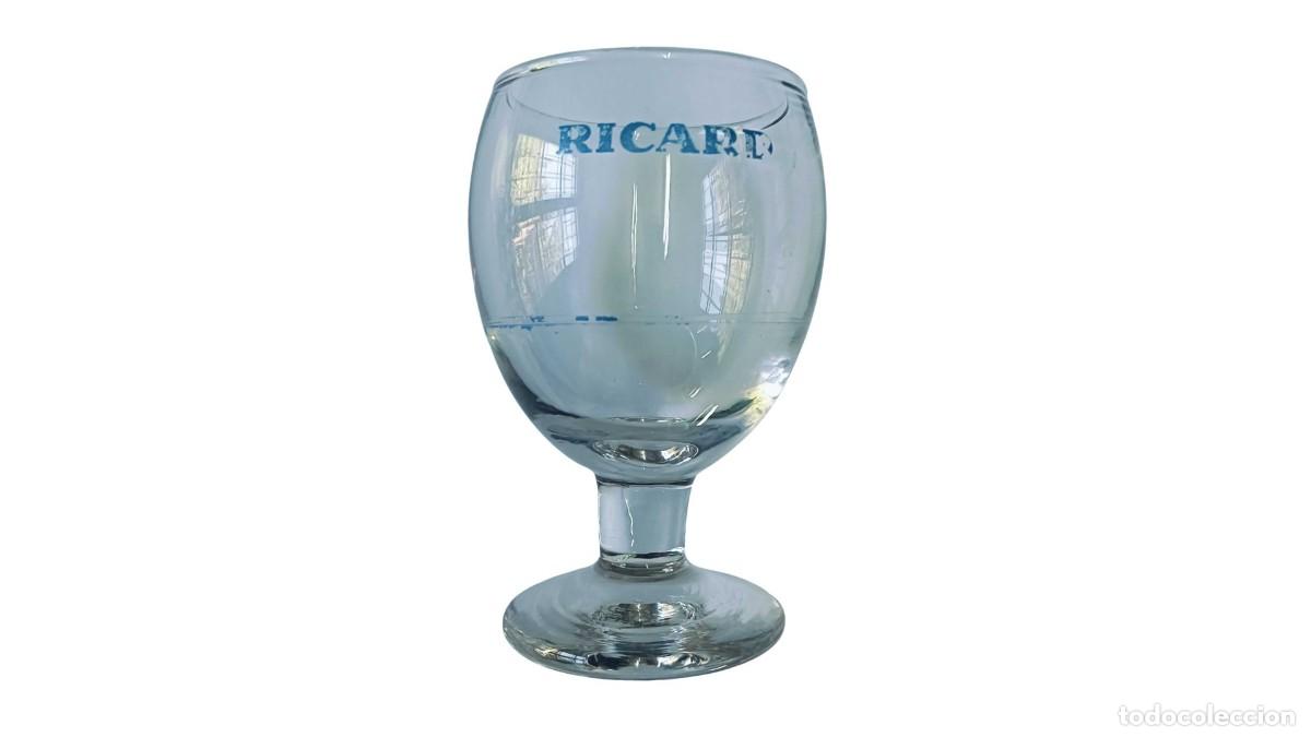 Vintage: 1 copa cerigrafiada ricard, vintage - MENAJE HOSTELER&Iacute;A RETRO