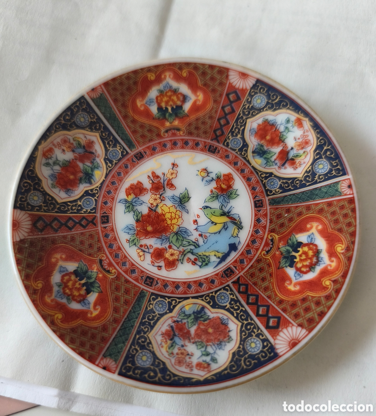 Vintage: Plato de porcelana vintage, 7,5 cms