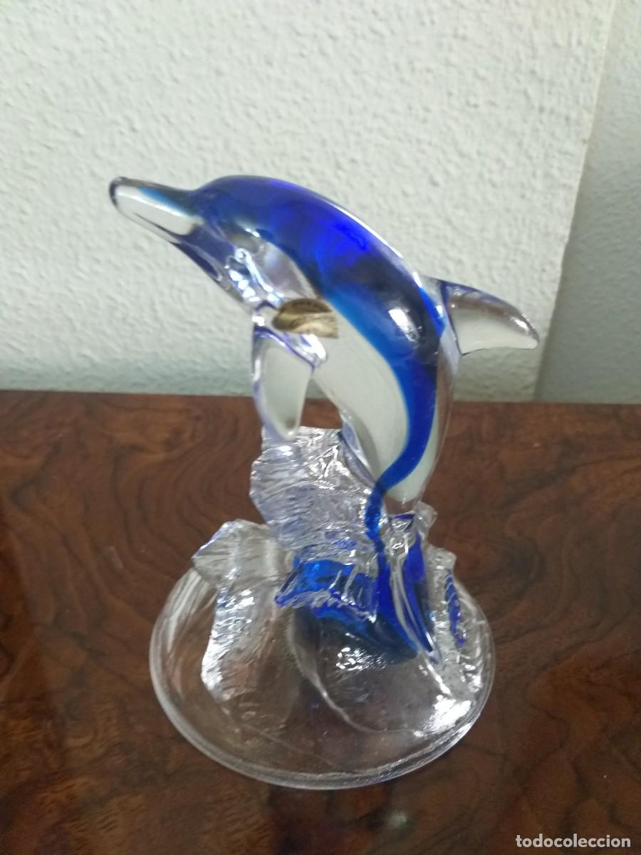 Vintage: : Figura Delf&iacute;n Cristal d'Arques (Dauphin Royal) - Vintage con caja