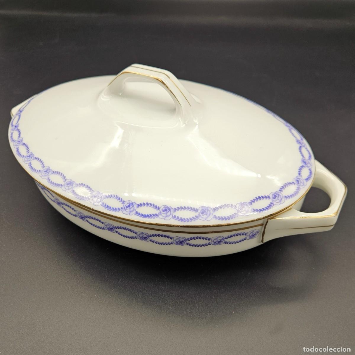 Vintage: Sopera art Nouveau de porcelana. Alemania 1910 - 1920