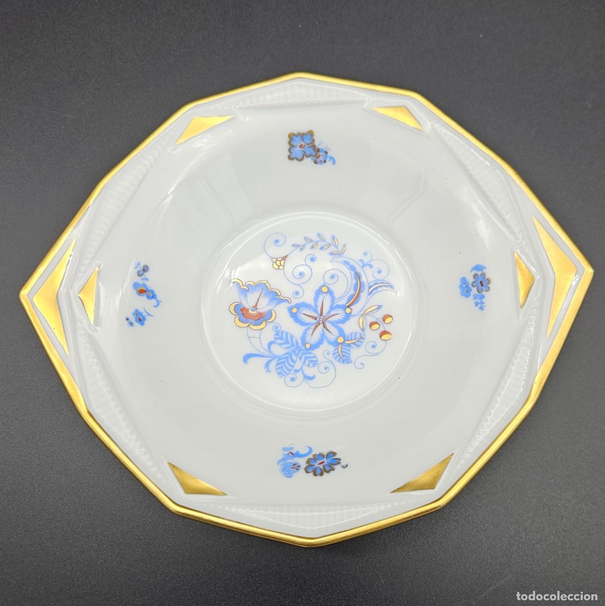 Vintage: Fuente art nouveau de porcelana de Hertel Jacob Bavaria. 1900 - 1920