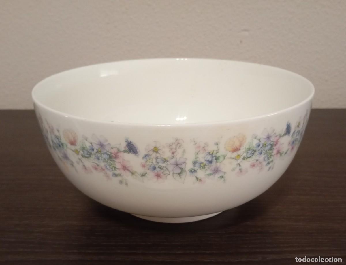 Vintage: BONITO CUENCO GRANDE PARA ENSALADA DE PORCELANA FINA,WEDGWOOD, PATR&Oacute;N &Aacute;NGELA,VINTAGE DE LOS A&Ntilde;OS 80