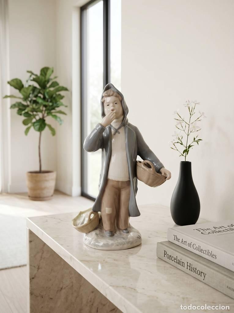 Vintage: FIGURA PORCELANA DE NI&Ntilde;O