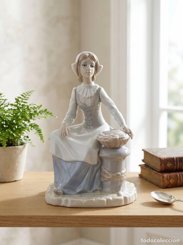 Vintage: FIGURA PORCELANA DE MUJER