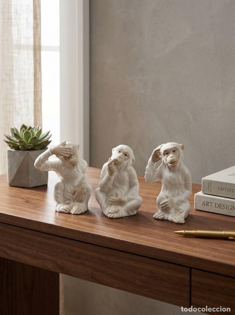Vintage: FIGURAS DE PORCELANA 3 MONOS