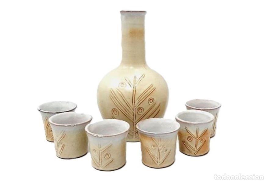 Vintage: Juego de cer&aacute;mica vintage para brandy (rakia) o aguardiente