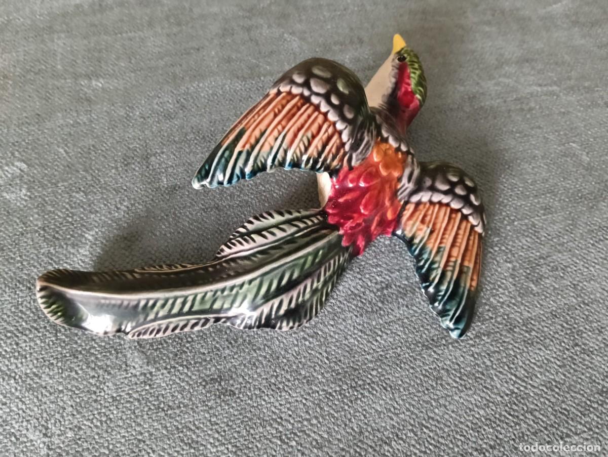 Vintage: Golondrina pintada a mano - cer&aacute;mica vintage