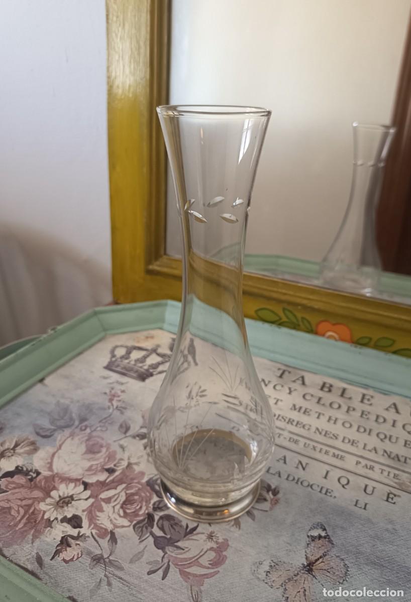 Vintage: Florero vintage cristal 22 cm