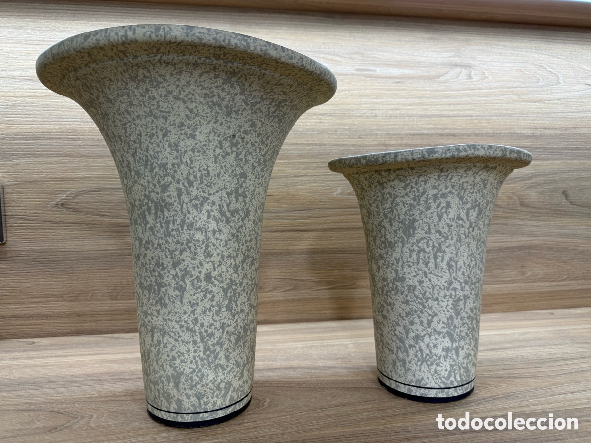 Vintage: Jarrones decorativos vintage piedra mineral