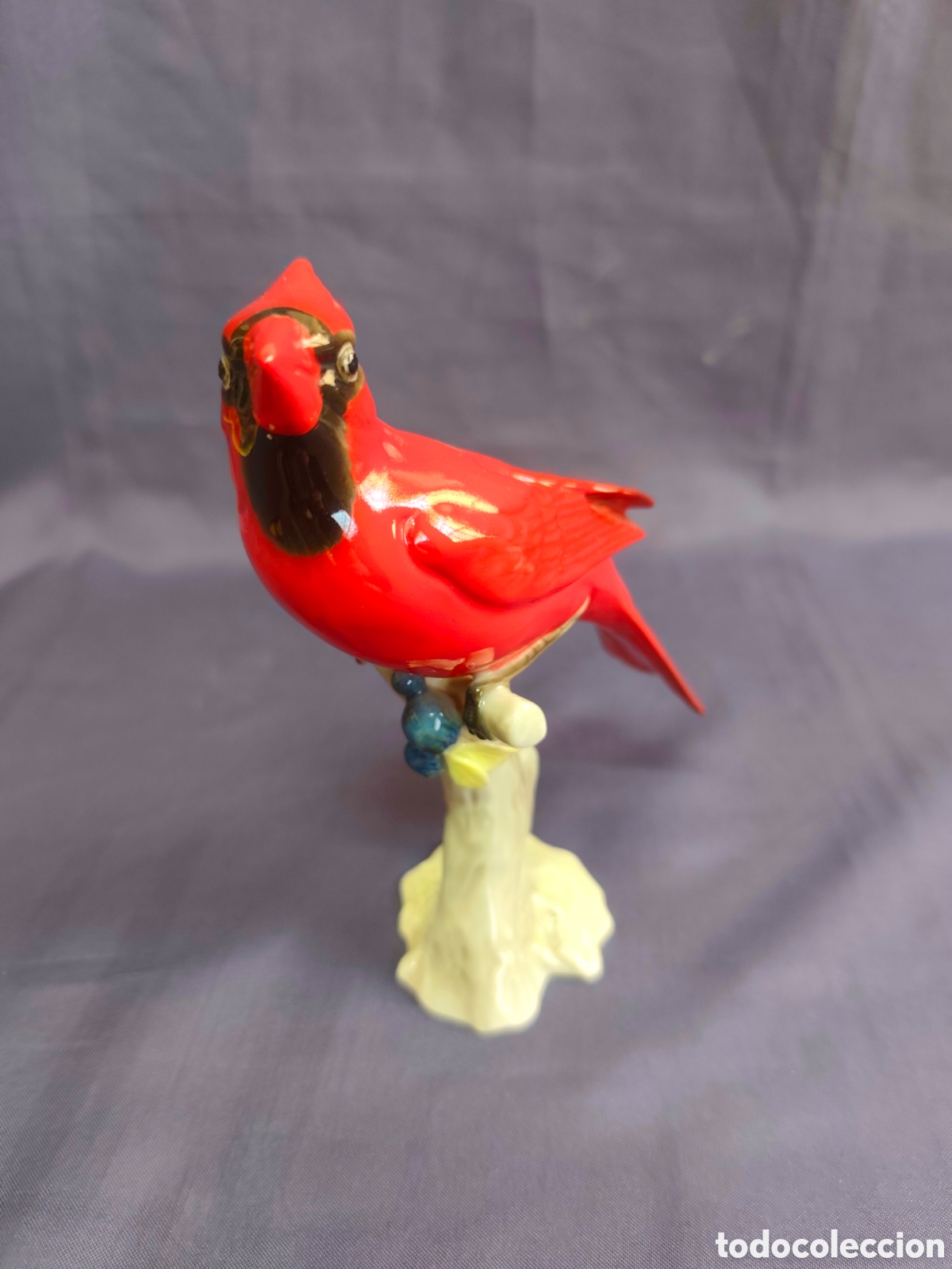 Vintage: Figura de porcelana Gunther Granget p&aacute;jaro