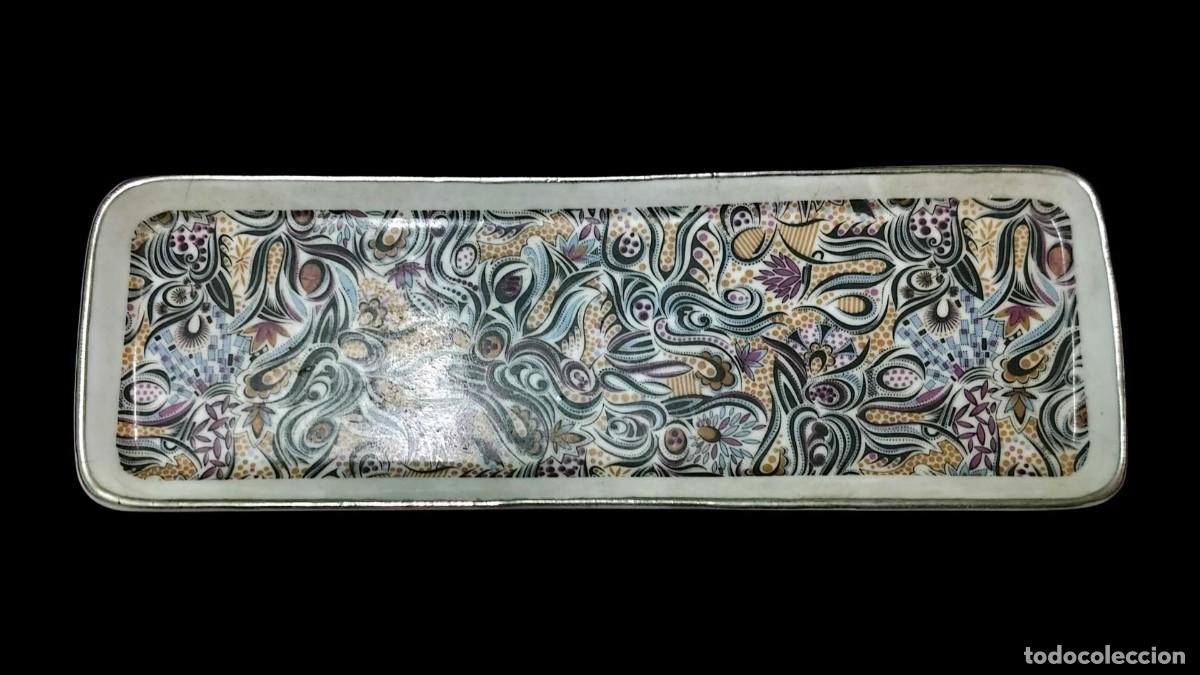 Vintage: Bandeja Decorativa de Cer&aacute;mica - Dise&ntilde;o William Morris (A&ntilde;os 80/90)