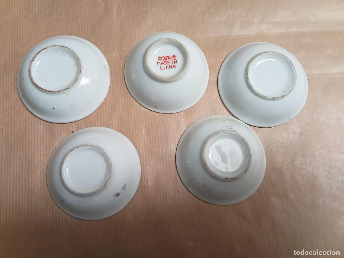 Vintage: Lote 5 peque&ntilde;os cuencos de porcelana china