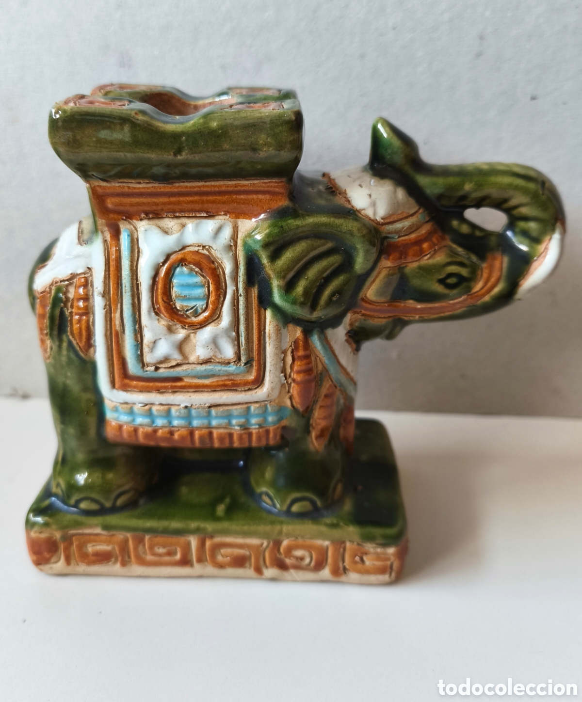 Vintage: ELEFANTE, DE CER&Aacute;MICA DE LOS A&Ntilde;OS 80