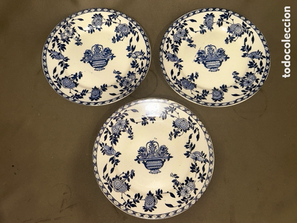 Vintage: LOTE DE 3 PLATOS SAN JUAN DE AZNALFARACHE