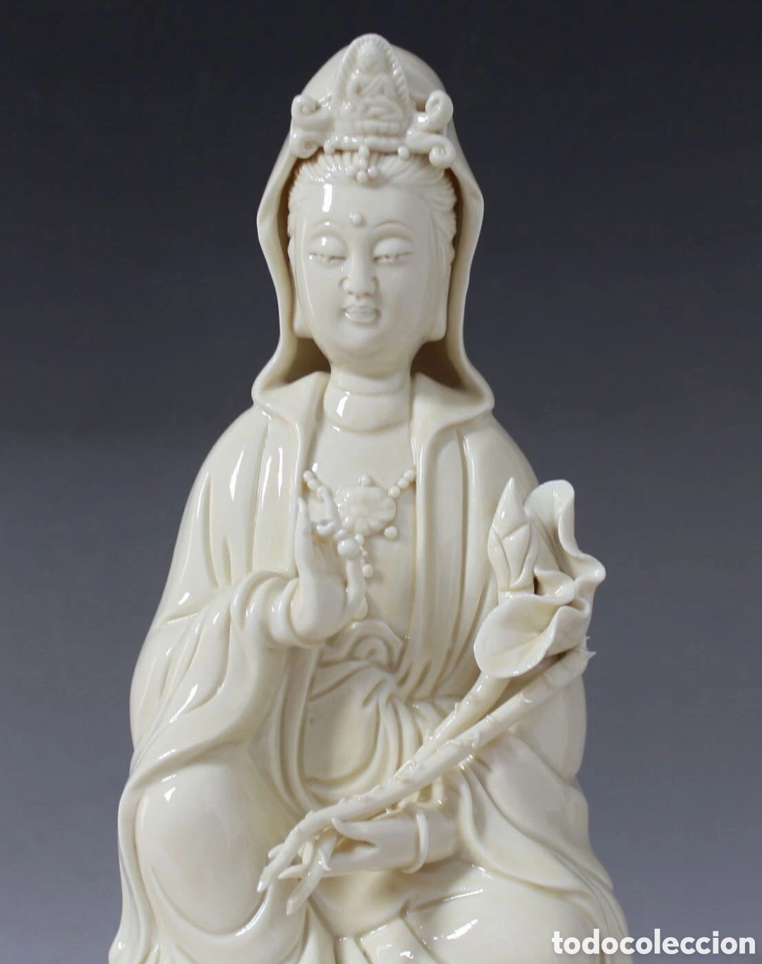 Vintage: GRAN FIGURA BUDA BUDHHA DE PORCELANA DE UNA EXEPCIONAL CALIDAD