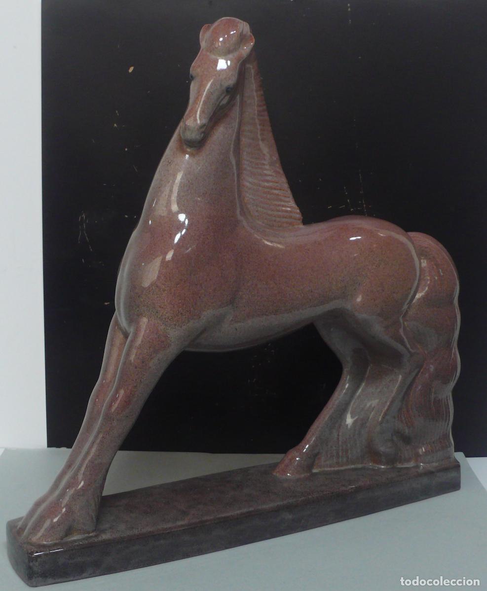 Vintage: CABALLO DE CERAMICA VIDRIADO