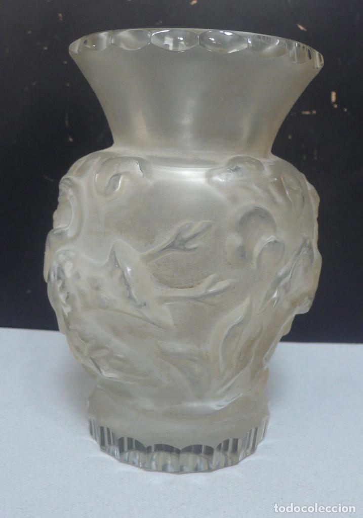 Vintage: JARRON DE CRISTAL CON RELIEVE - Foto 2