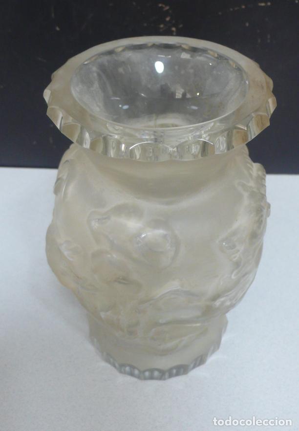 Vintage: JARRON DE CRISTAL CON RELIEVE - Foto 3