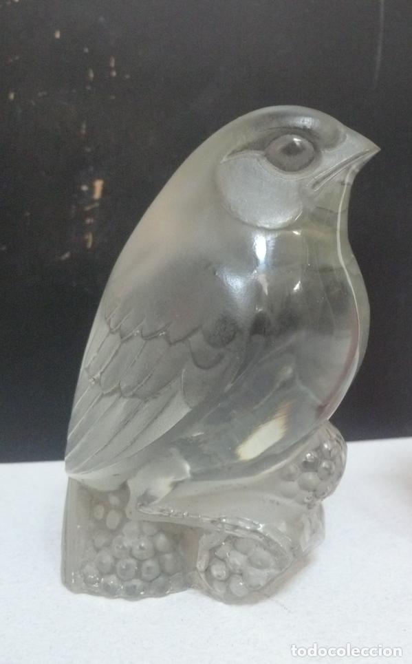 Vintage: PEQUE&Ntilde;O PAJARO DE CRISTAL