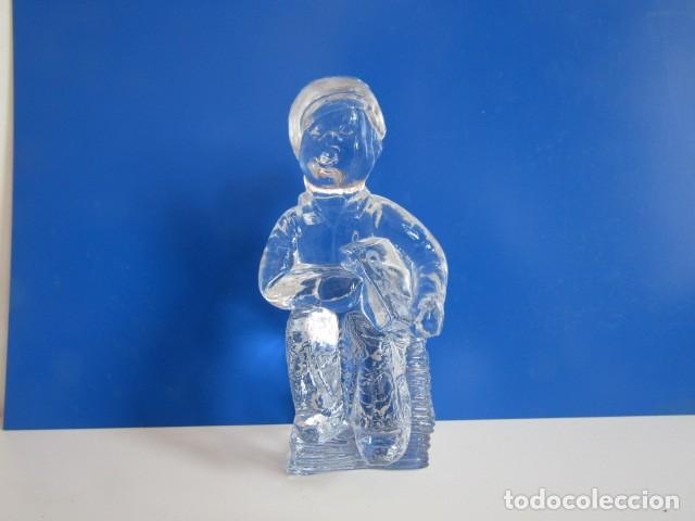 Vintage: PRECIOSO FIGURA DE CRISTAL DE KOSTA BODA NI&Ntilde;O VICTORIANO Kjell Engman 1985 CON FIRMA - 10 CM
