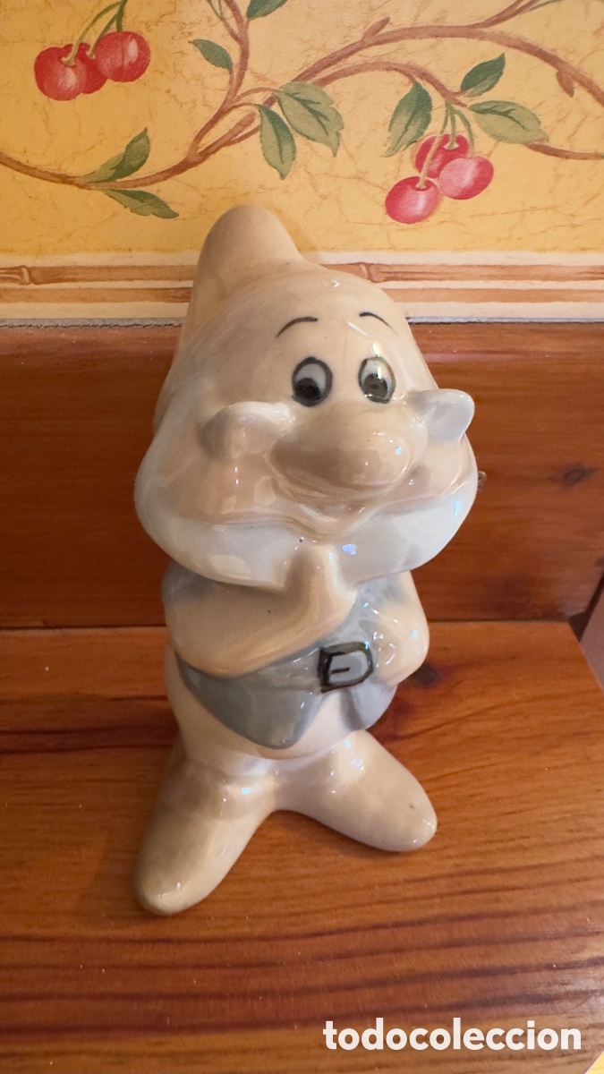Vintage: Enanito Blancanieves porcelana Disney
