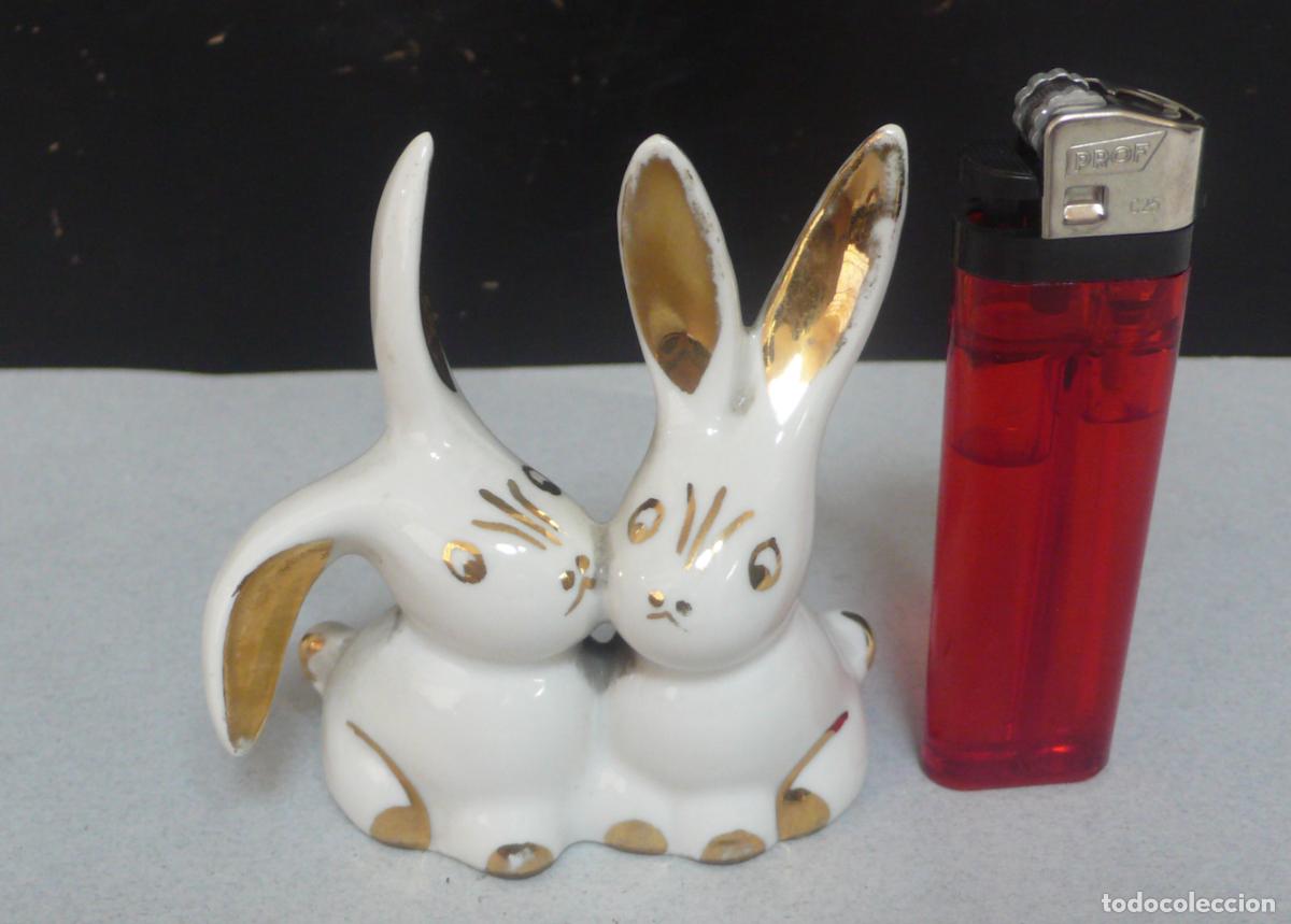 Vintage: CONEJOS EN PORCELANA