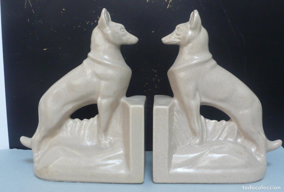 Vintage: SUJETALIBROS EN CERAMICA