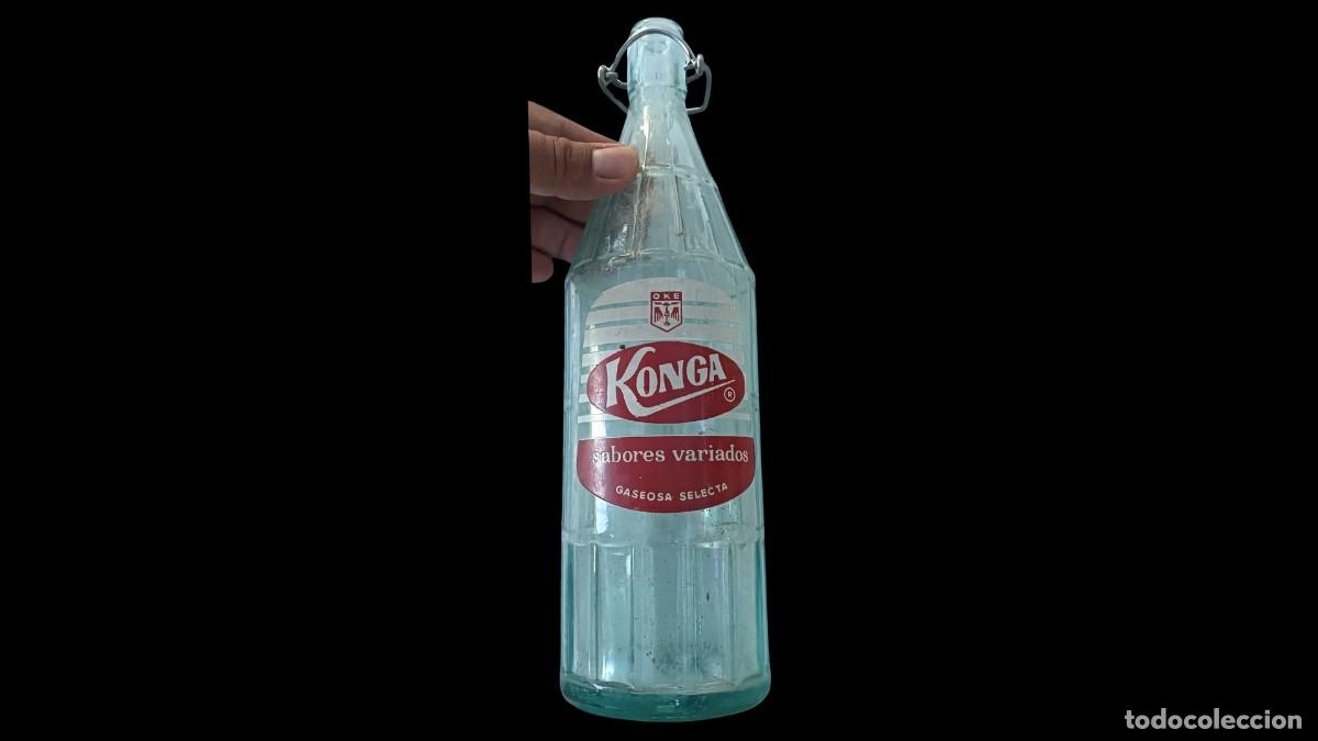 Vintage: BOTELLA VINTAGE GASEOSA KONGA - OKESA - &rdquo;SABORES VARIADOS - GASEOSA SELECTA&rdquo; - A&Ntilde;OS 50 - LEVANTE ESP