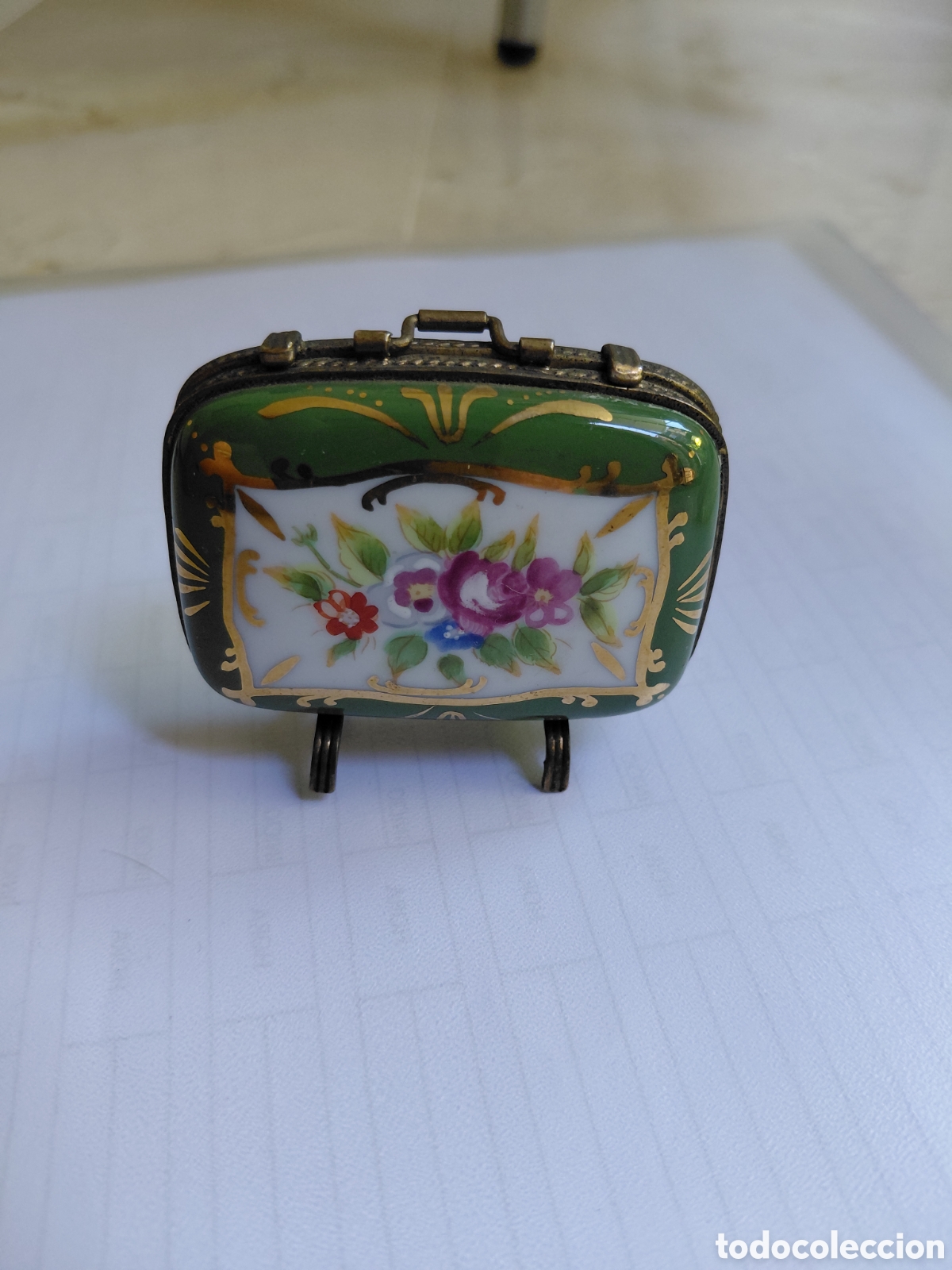 Vintage: Caja pastillero porcelana vintahe