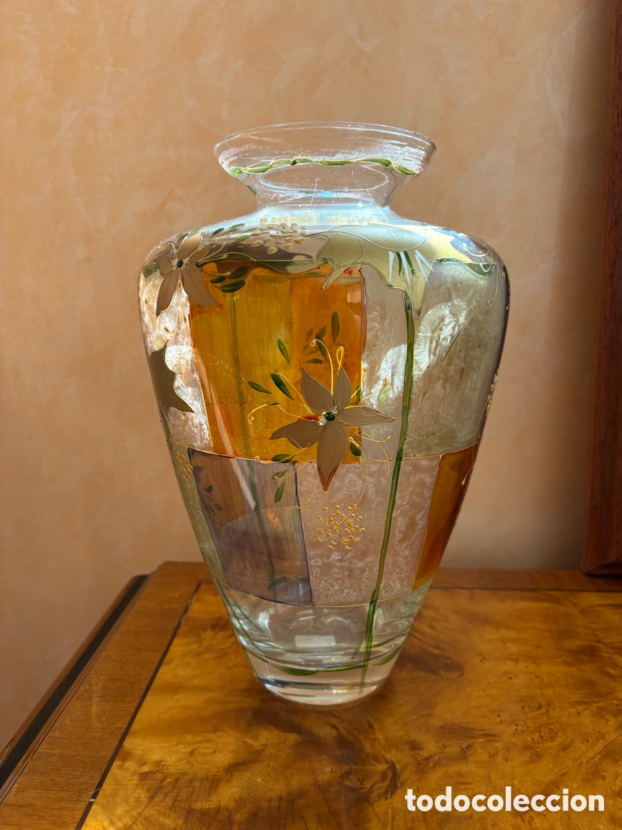 Vintage: Jarr&oacute;n Cristal de Lina Ferrari firmado