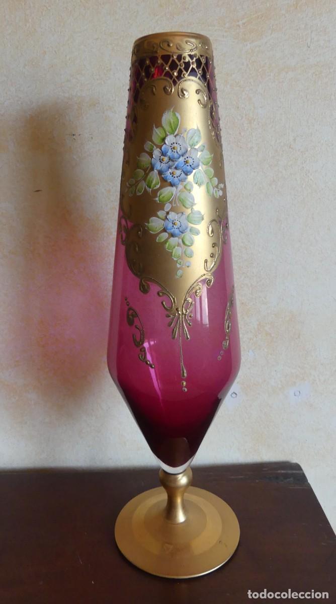 Vintage: BONITO JARR&Oacute;N DE CRISTAL VENECIANO( PAGO POR BIZUM )