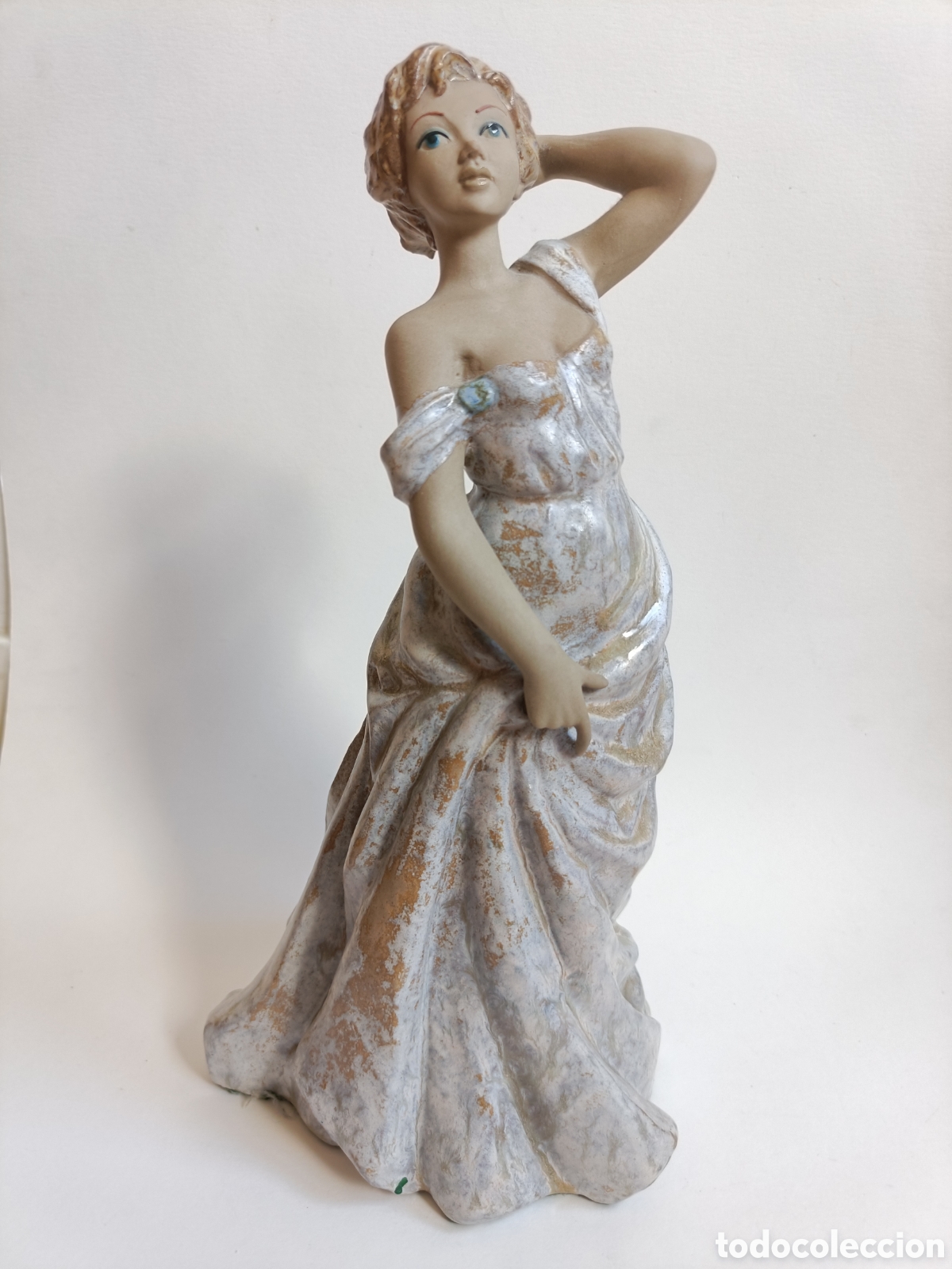 Vintage: Figura Dama Porcelana Art&iacute;stica Levantina PAL