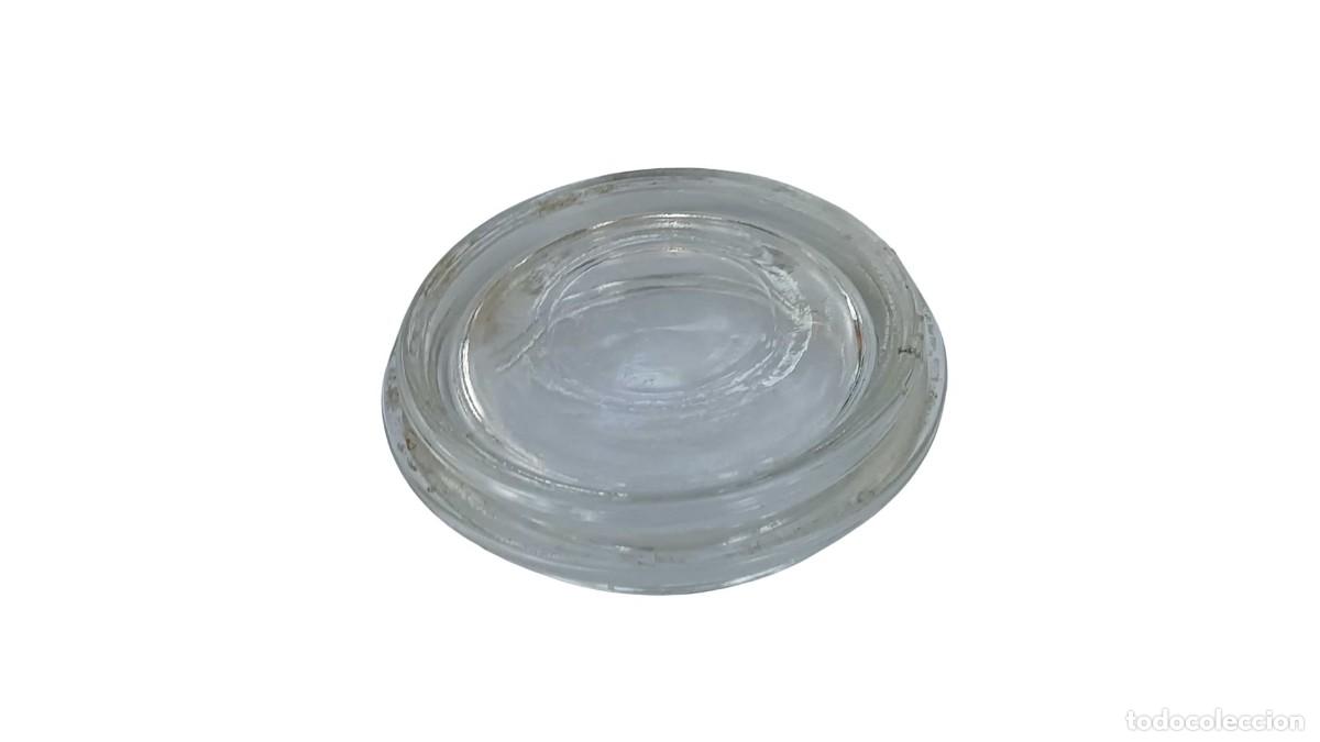 Vintage: TAPA DE VIDRIO REDONDA VINTAGE PARA TARROS DE COCINA - A&Ntilde;OS 80/90
