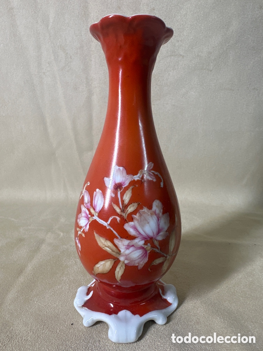 Vintage: Jarr&oacute;n de porcelana de Bidasoa, pintado a mano