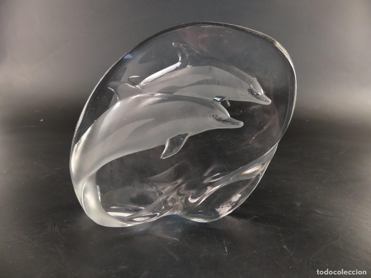 Vintage: PISAPAPELES DE CRISTAL DE MATS JONASSON SWEDEN