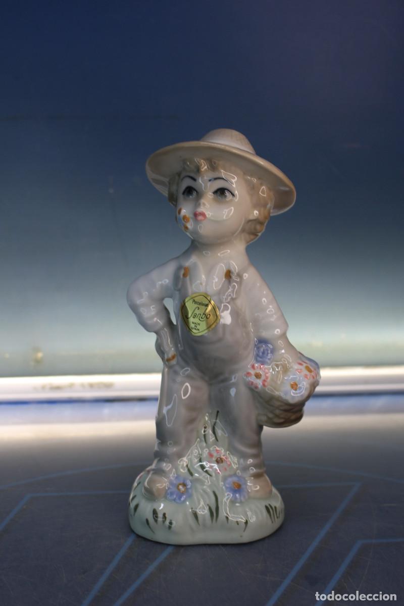 Vintage: 14. Joven floricultor de porcelana Sanbo.